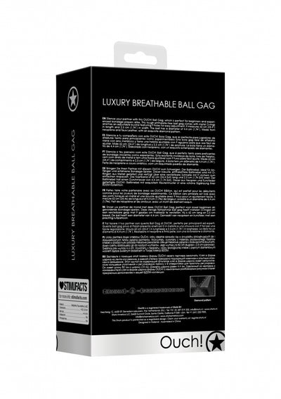 Breathable Luxury Ball Gag - Black