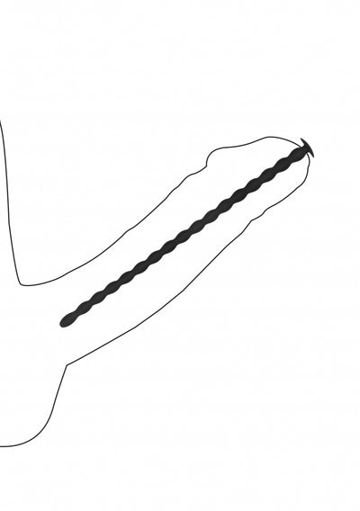 Silicone Spiral Screw Plug Set - Advanced Urethral Sounding - Black