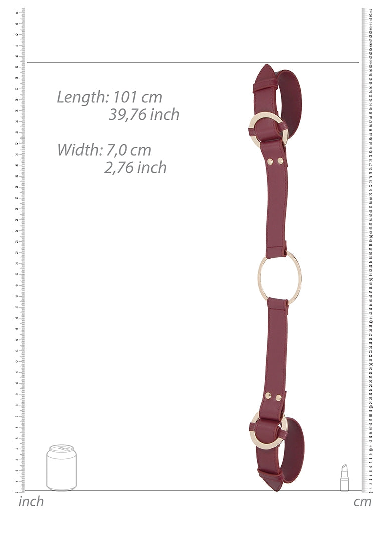 Ouch Halo - Handcuff With Connector - Burgundy