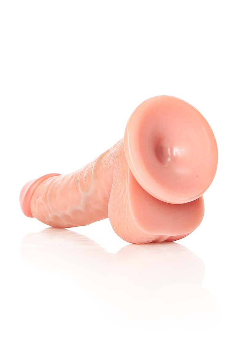 Curved Realistic Dildo Balls Suction Cup - 6&