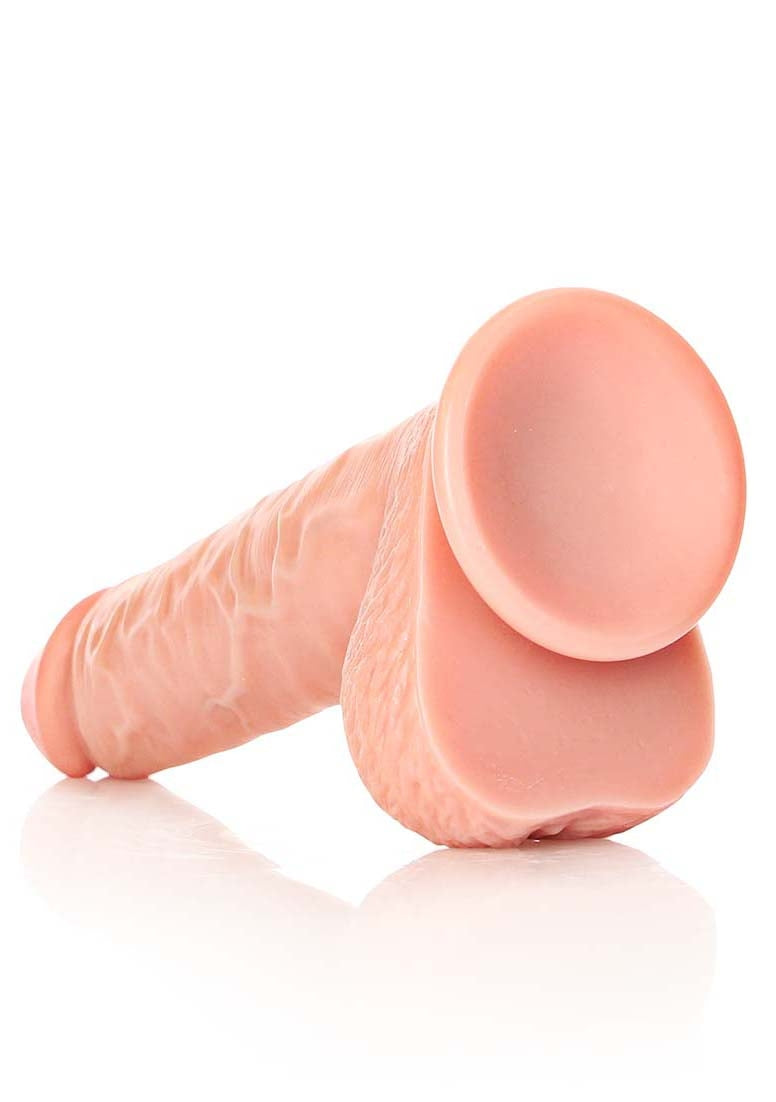 Straight Realistic Dildo Balls Suction Cup - 9&