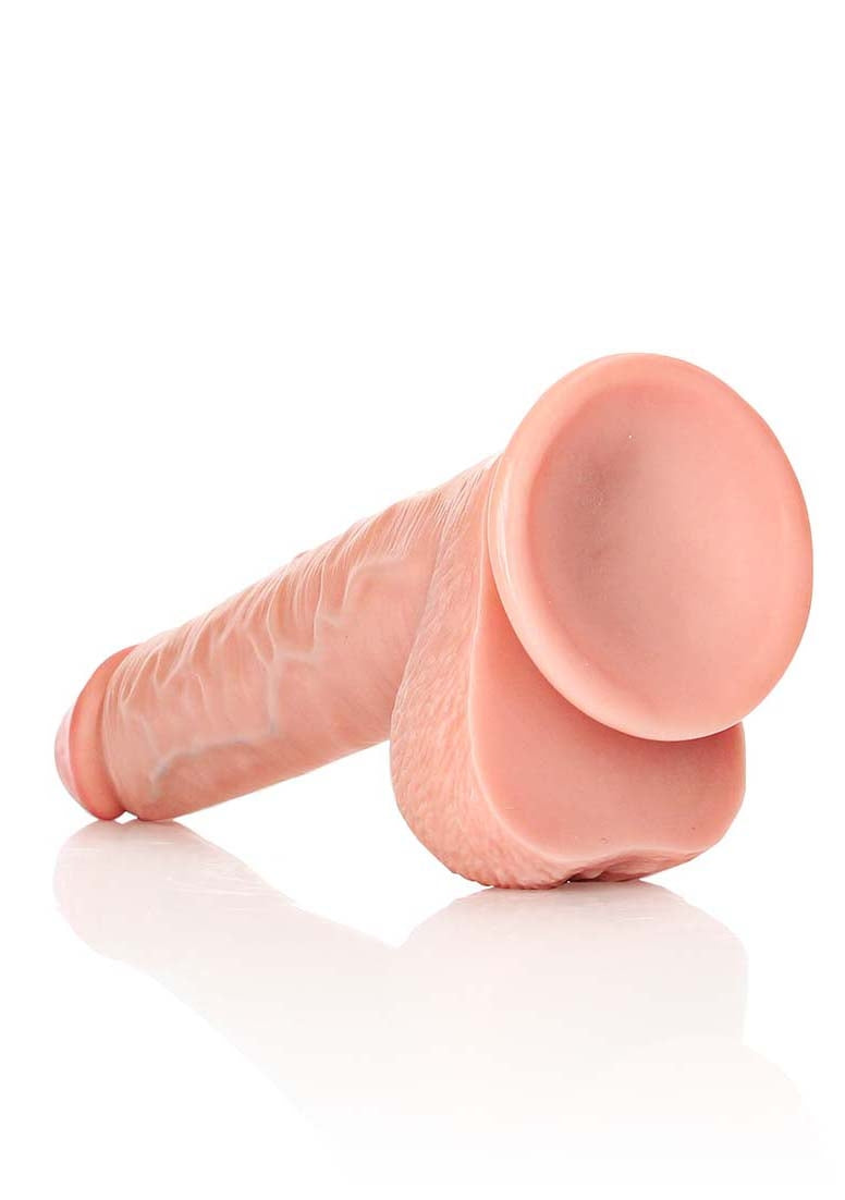 Straight Realistic Dildo Balls Suction Cup - 11&