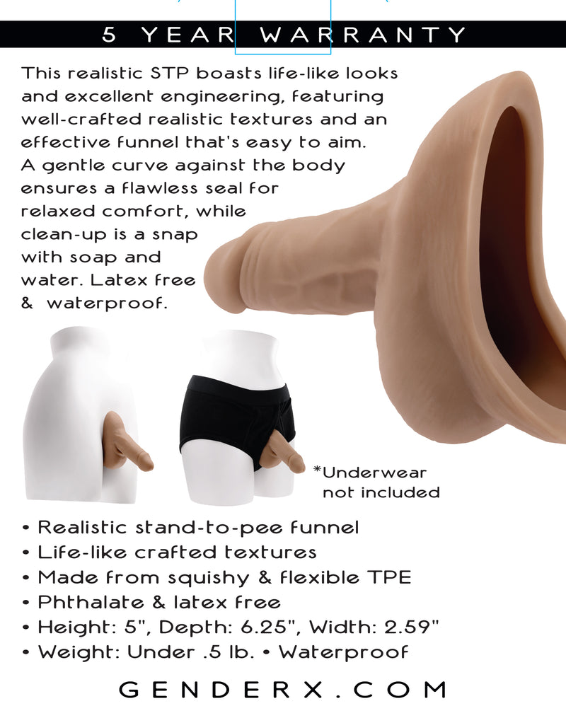 Stand to Pee TPE, Medium - Realistic Stand To Pee Funnel