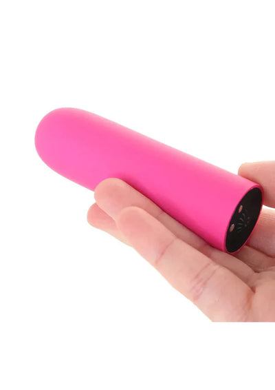 Pink Pussycat Vibrating Silicone Bullet - Pink