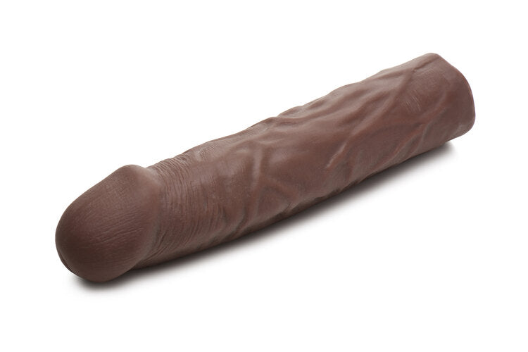 Jock Extra Long 1.5" Penis Extension Sleeve - Dark