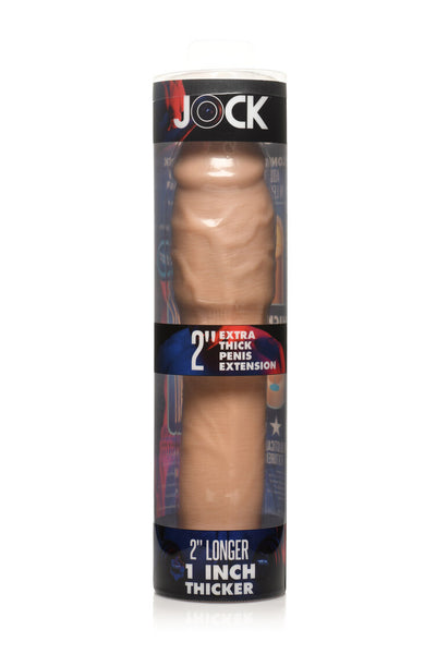 Jock Extra Thick 2" Penis Extension Sleeve - Light
