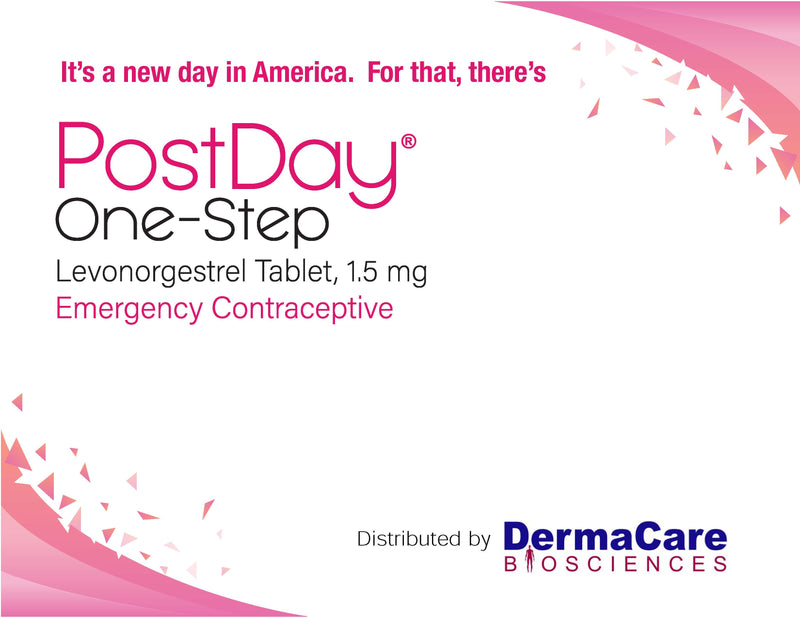 Postday One-Step Levonorgestrel Tablet, 1.5mg - Emergency Contraceptive - 6 count