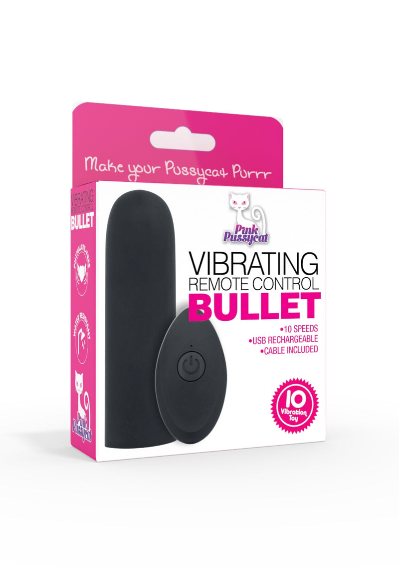 Pink Pussycat Vibrating Remote Control Bullet