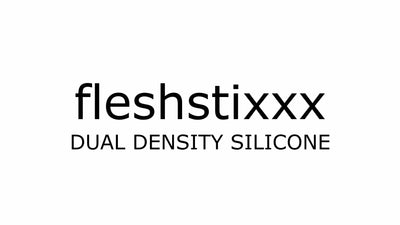 Fleshstixxx 8" Vibrating Silicone Dildo With Balls Brown