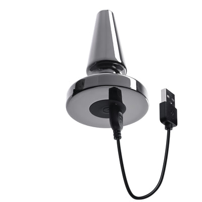 Beginner Metal Plug - Vibrating Metal Plug With Suction Cup Base