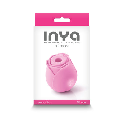 INYA The Rose Silicone Suction Rechargeable Vibrator - Pink