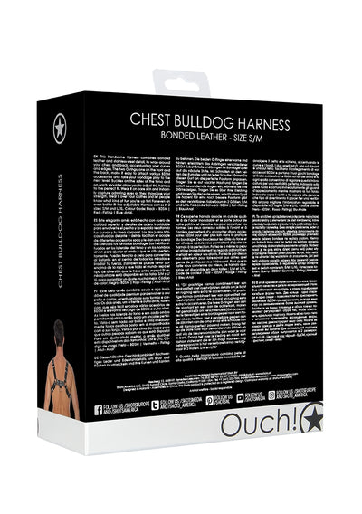 Chest Bulldog Harness - S/m - Black