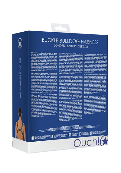Buckle Bulldog Harness - S/m - Blue