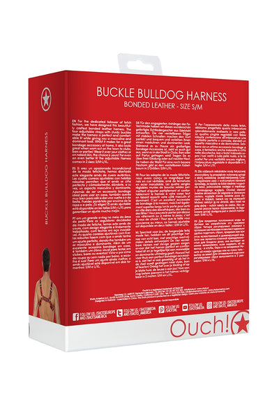 Buckle Bulldog Harness - S/m - Red