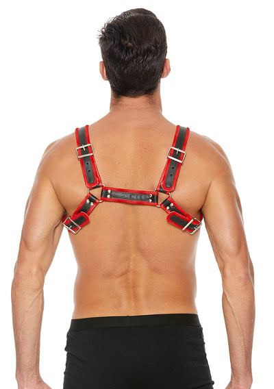 Buckle Bulldog Harness - S/m - Red