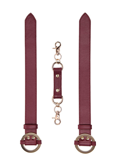 Ouch Halo - Wrist & Ankle Cuffs - Burgundy