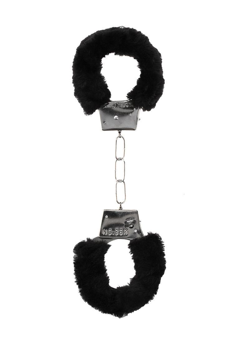 Pleasure Furry Hand Cuffs - With Quick-release Button