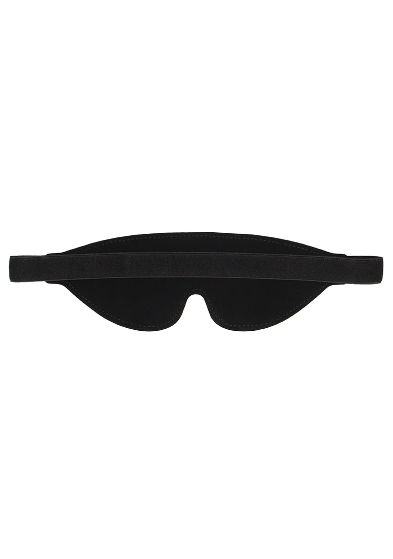 Bonded Leather Eye-mask "ouch" - With Elastic Straps