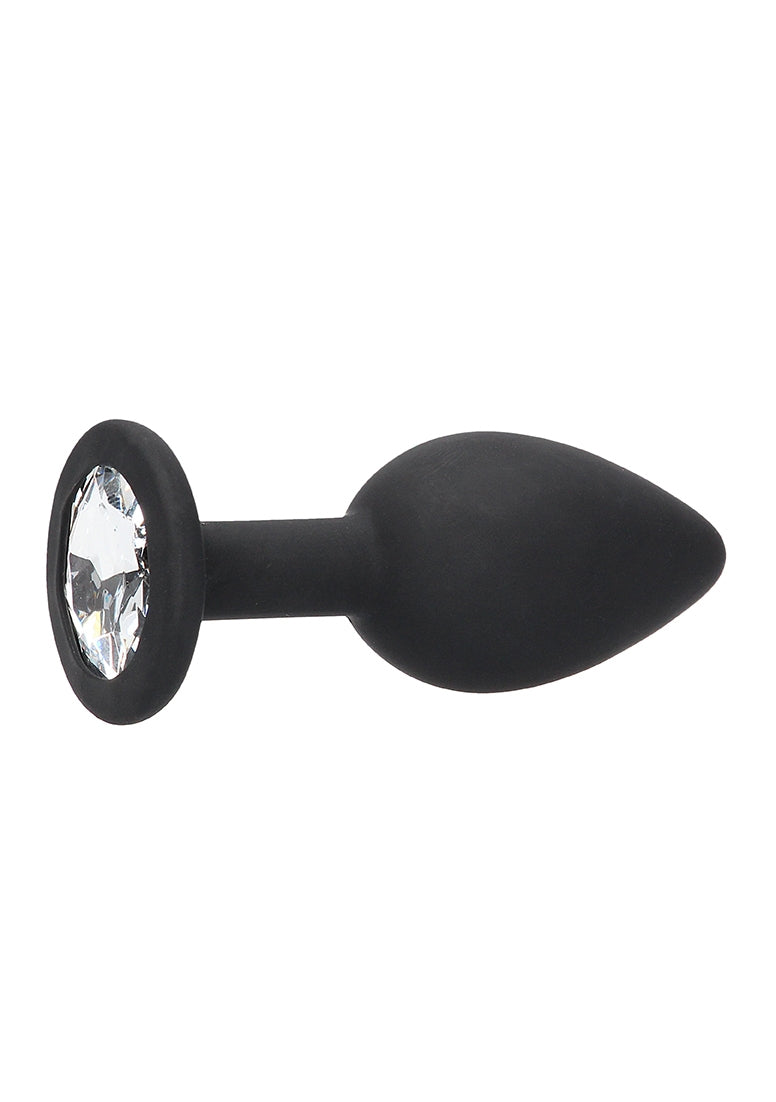 Silicone Butt Plug With Removable Jewel
