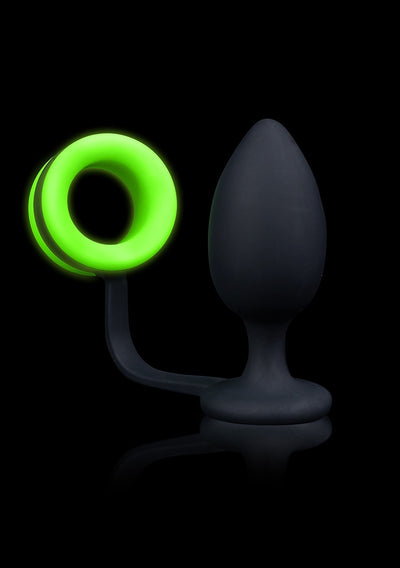 Butt Plug With Cock Ring - Glow In The Dark