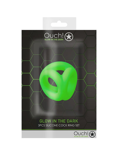 Cock Ring & Ball Strap - Glow In The Dark