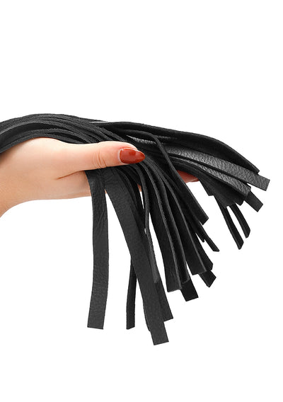Heavy Metal Ball Flogger Softy Leather - Black