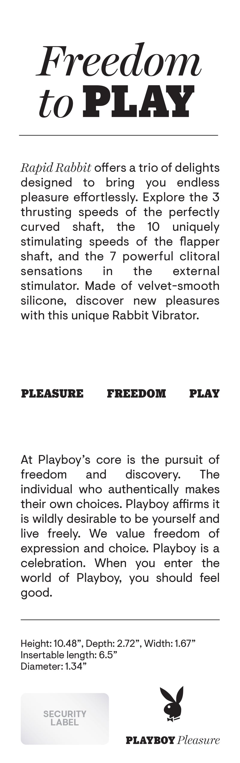 Rapid Rabbit - Playboy Pleasure