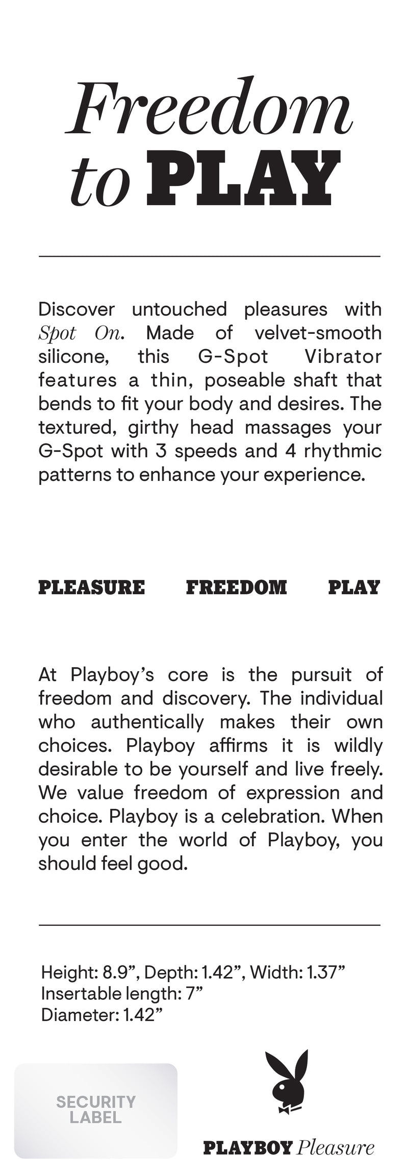 Spot On - Playboy Pleasure