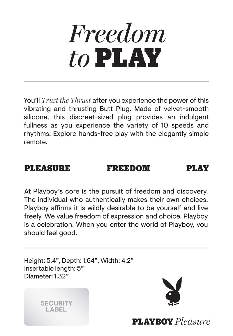 Trust The Thrust - Playboy Pleasure