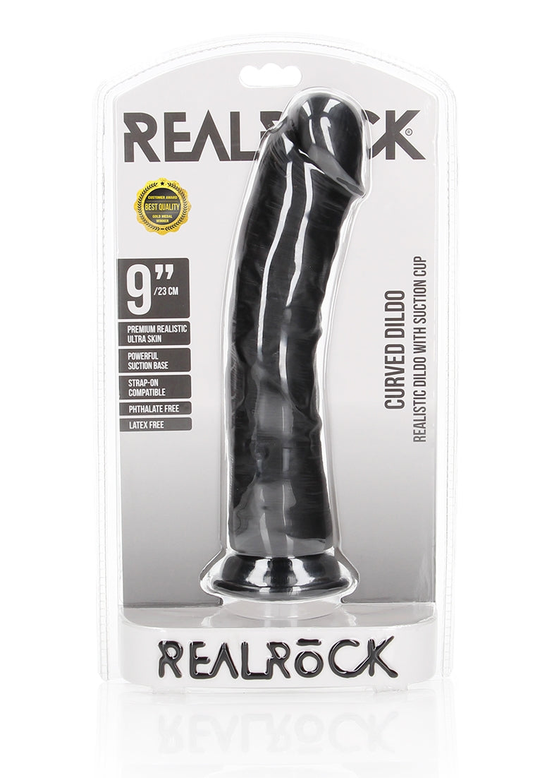 Curved Realistic Dildo With Suction Cup - 9&