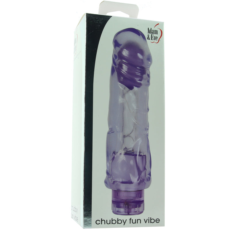 Adam & Eve Chubby Fun Vibe - Purple - 5 Year Warranty