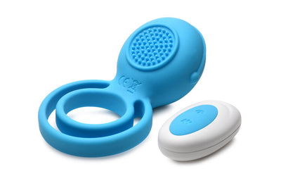 Gossip Love Loops 10X Silicone Azure Cock Ring W/ Remote