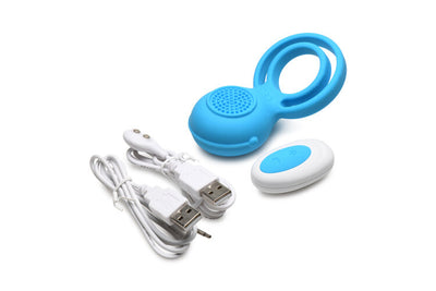 Gossip Love Loops 10X Silicone Azure Cock Ring W/ Remote