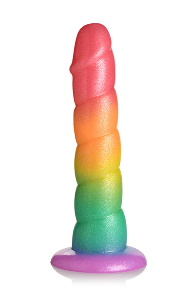 Simply Sweet 6.5" Swirl Rainbow Dildo