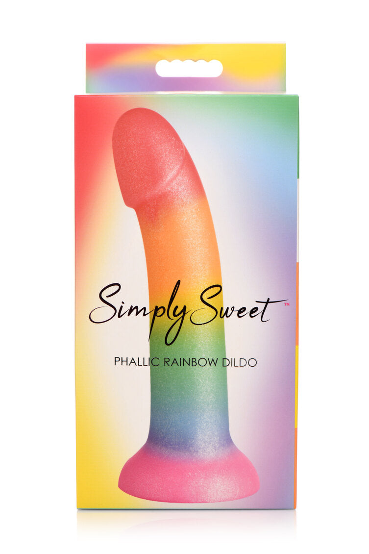 Simply Sweet 6.5" Phallic Rainbow Dildo