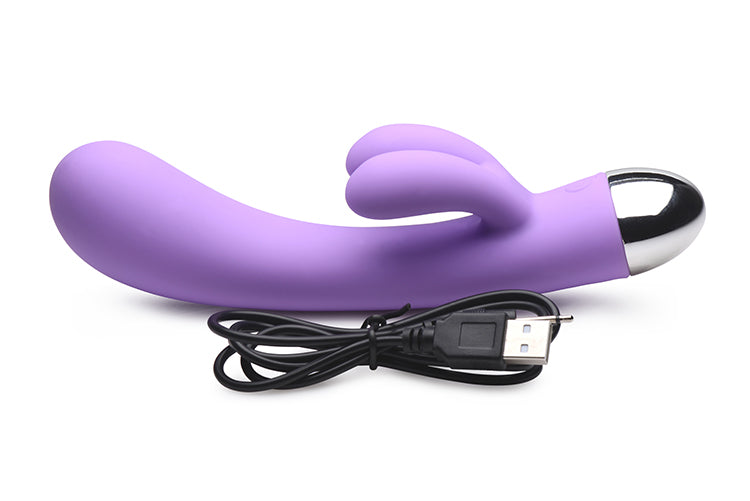 Power Bunnies Silky 10X Silicone G-Spot Rechargeable Vibrator - Lavender