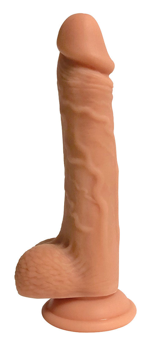 Easy Riders 9" Dual Density Silicone Dildo With Balls
