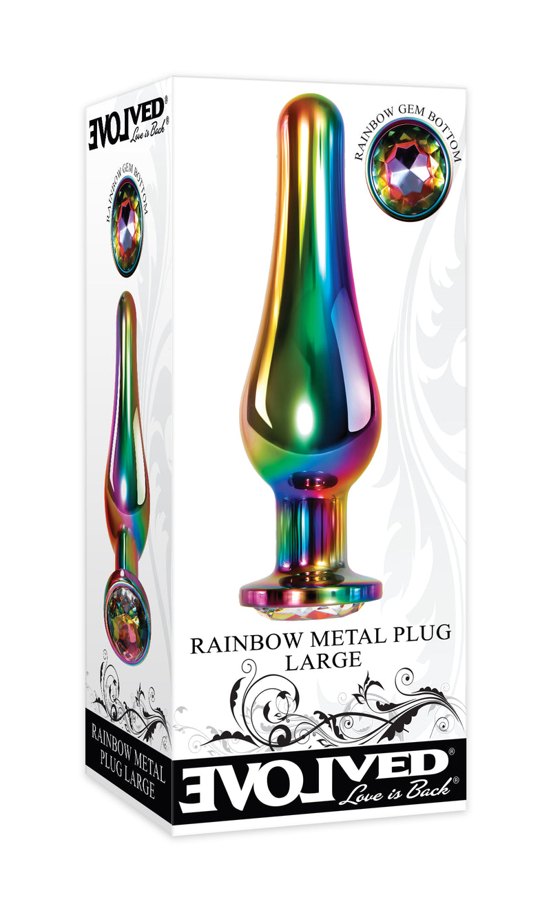 Rainbow Metal Plug Large